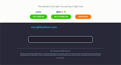 Desktop Screenshot of mysqldatabase.com